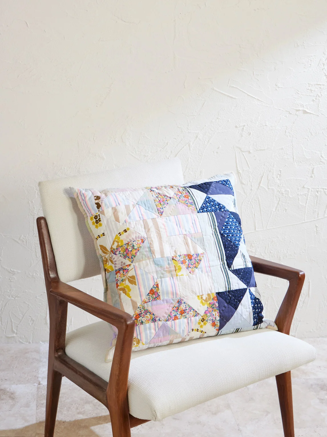 I Can't Explain Patchwork Cotton-Blend Cushion - 1