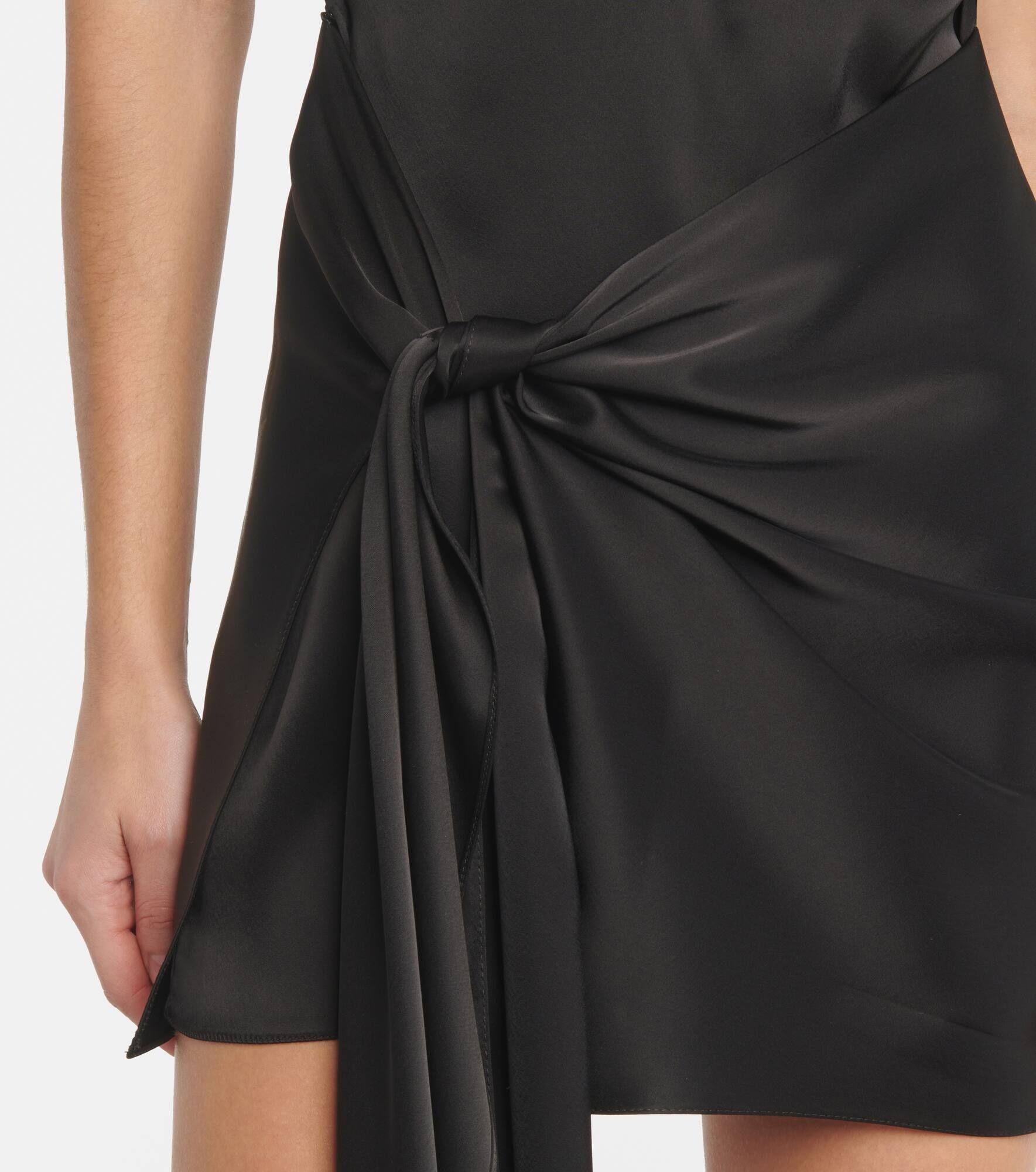Tie-detail satin minidress - 5