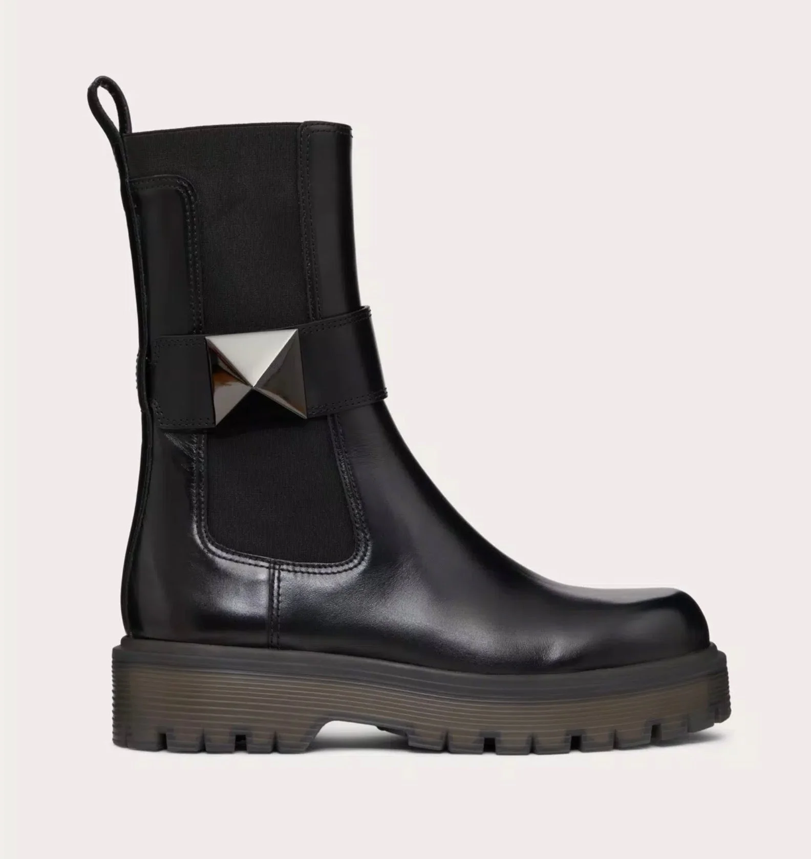 Valentino One Stud Beatle Boots - 1