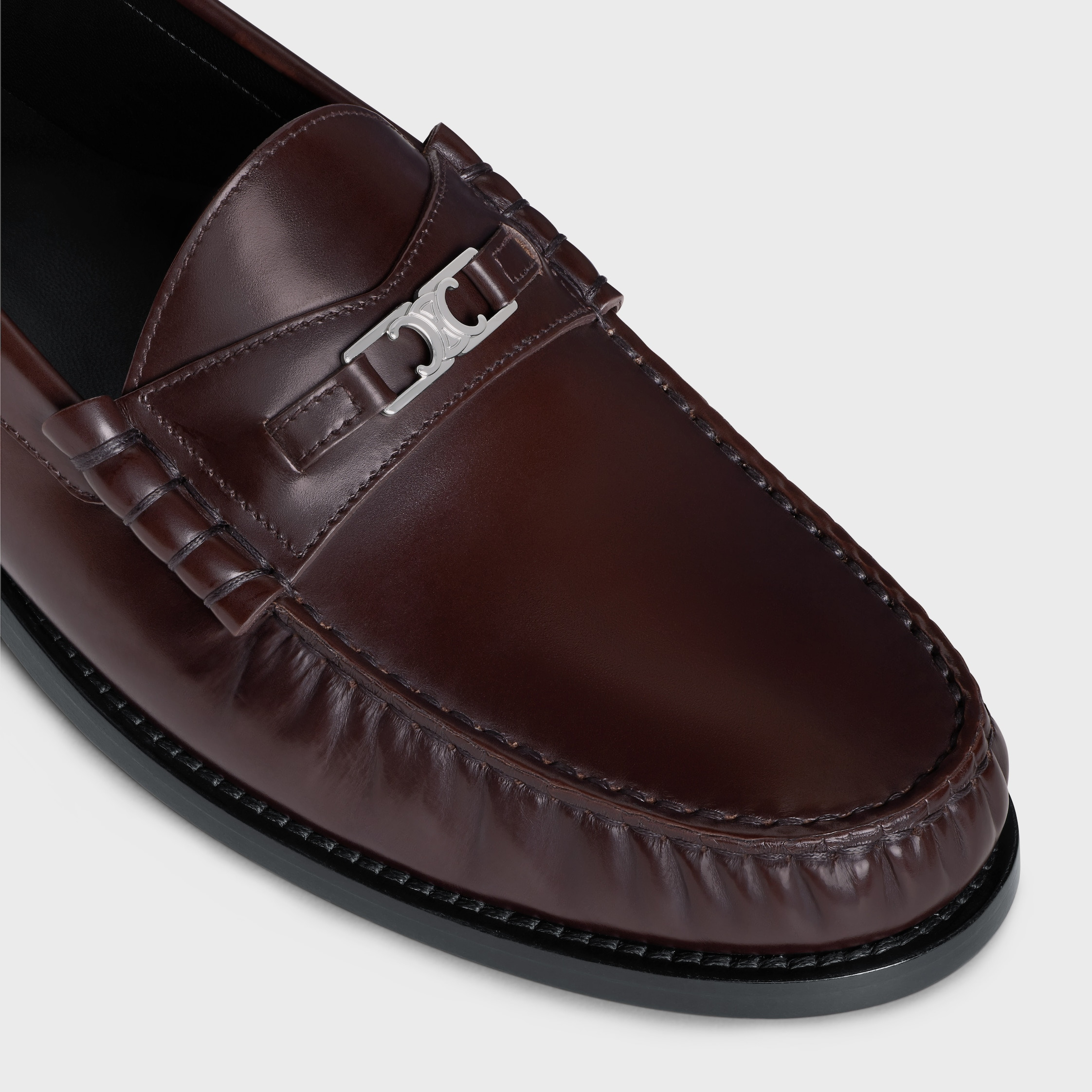 CELINE LUCO Triomphe Loafer in POLISHED BULL - 4
