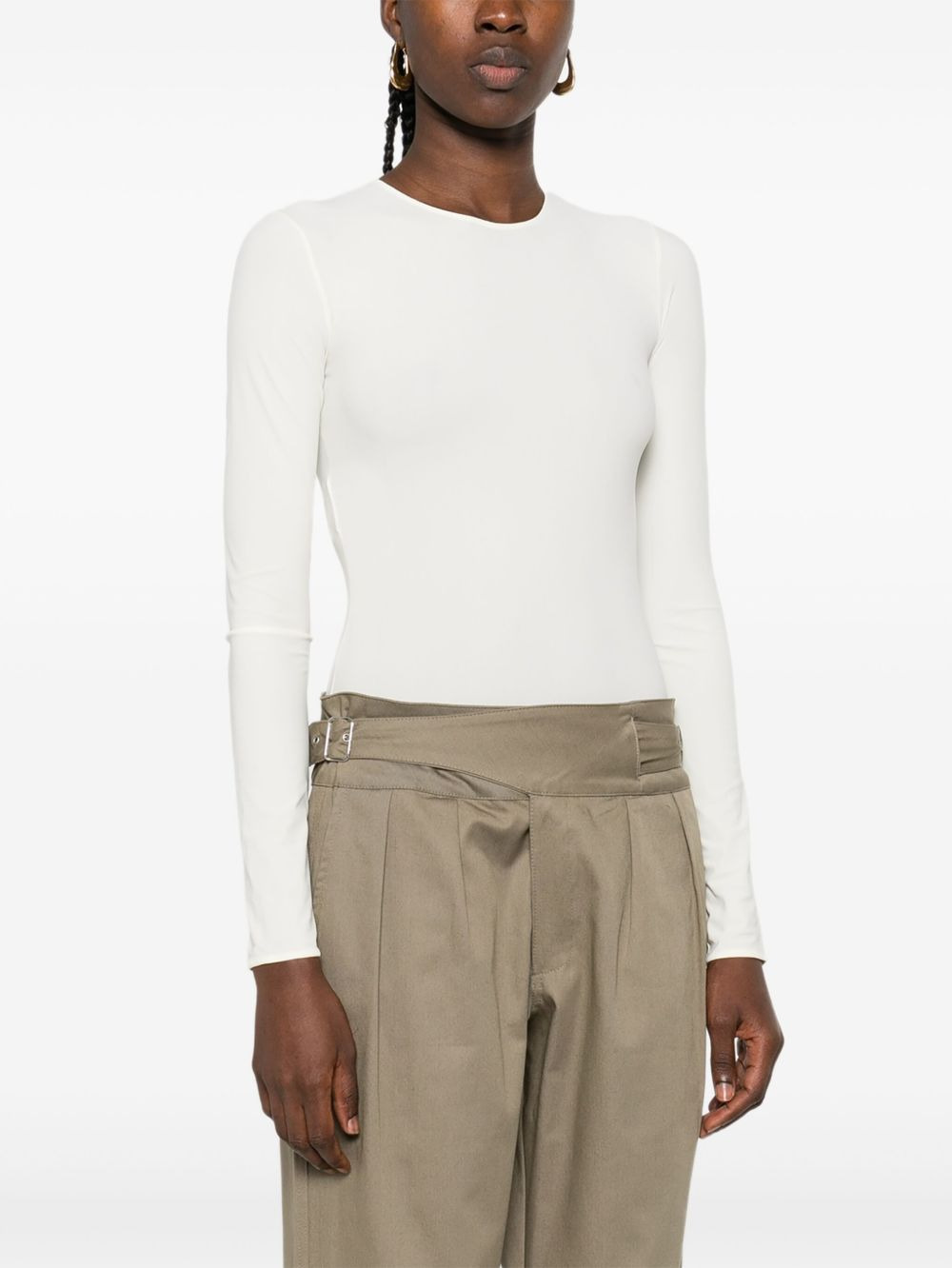 long-sleeve crew-neck bodysuit - 3