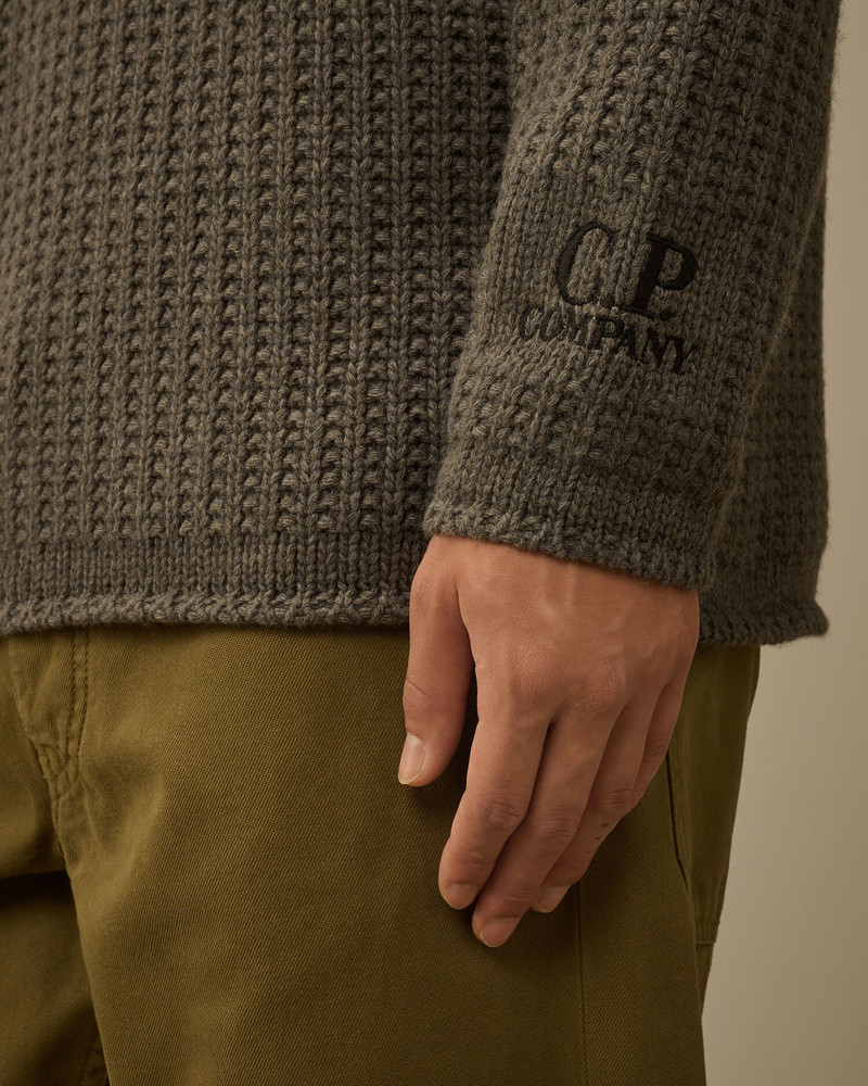 Lambswool GRS Boxy Hooded Sweater 5