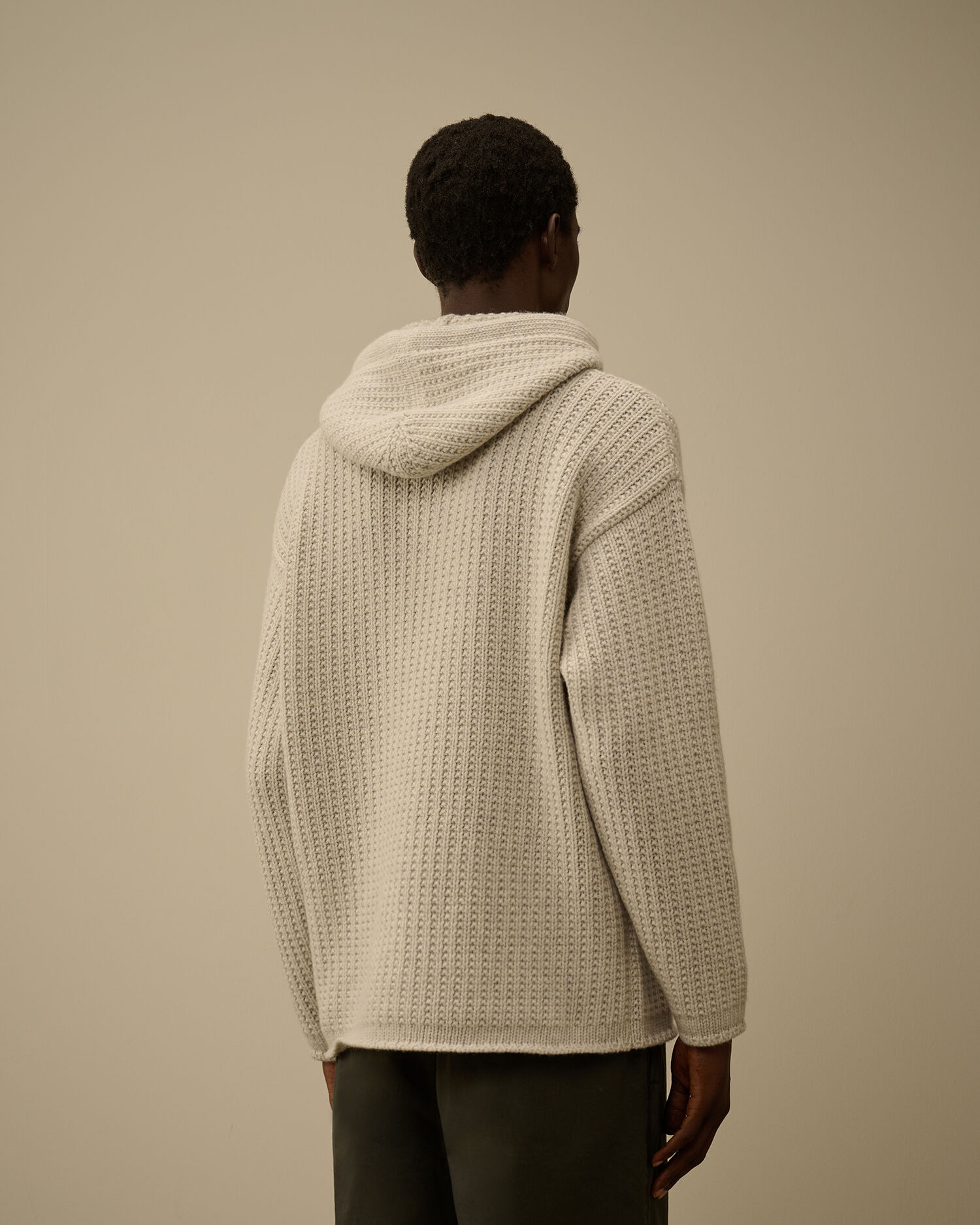 Lambswool GRS Boxy Hooded Sweater - 4