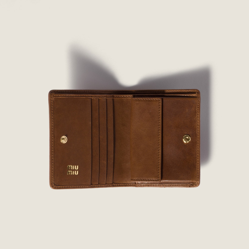 Miu Miu Small leather patchwork wallet outlook