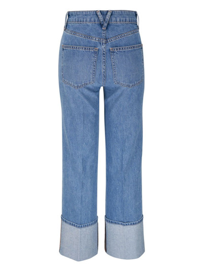 VERONICA BEARD turn-up cuff straight-leg jeans outlook