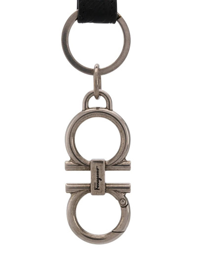 Salvatore Ferragamo Gancini charm keyring outlook