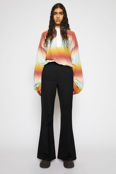 Acne Studios Flared trousers black outlook