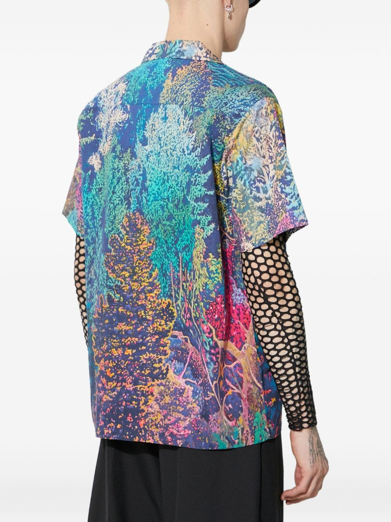 reef-print short-sleeve shirt 4