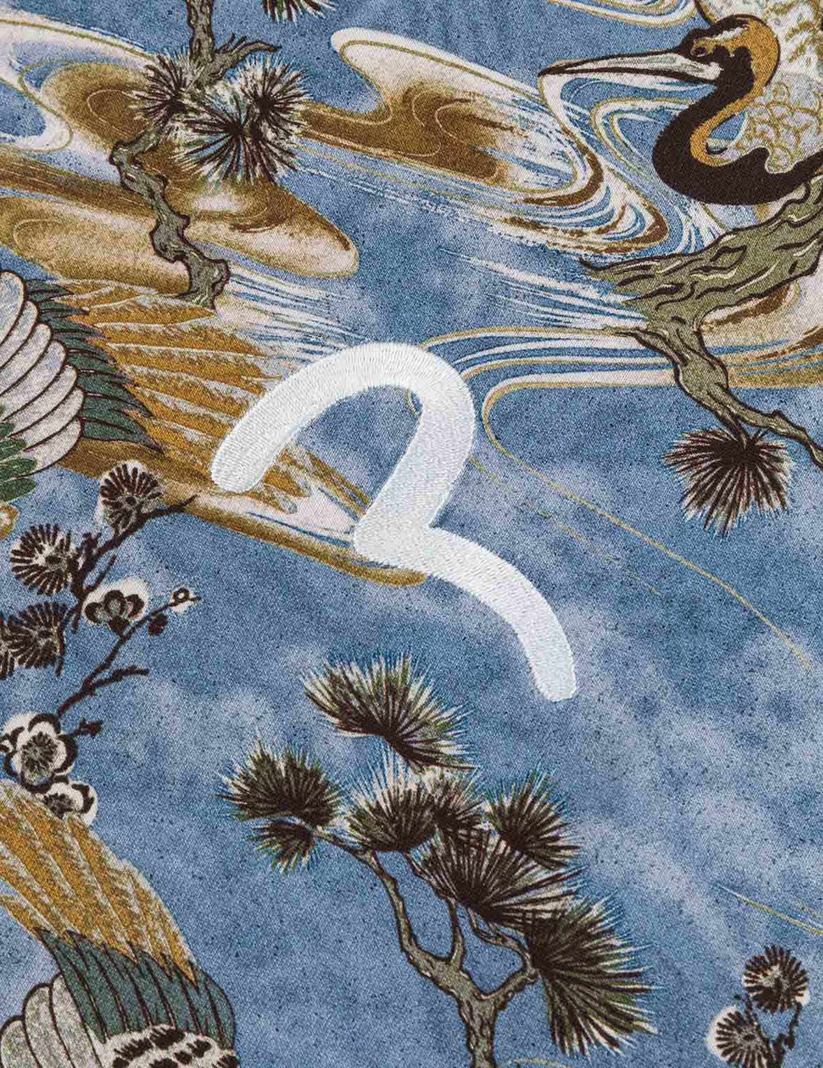Allover Crane Print Relax Fit T-shirt - 5