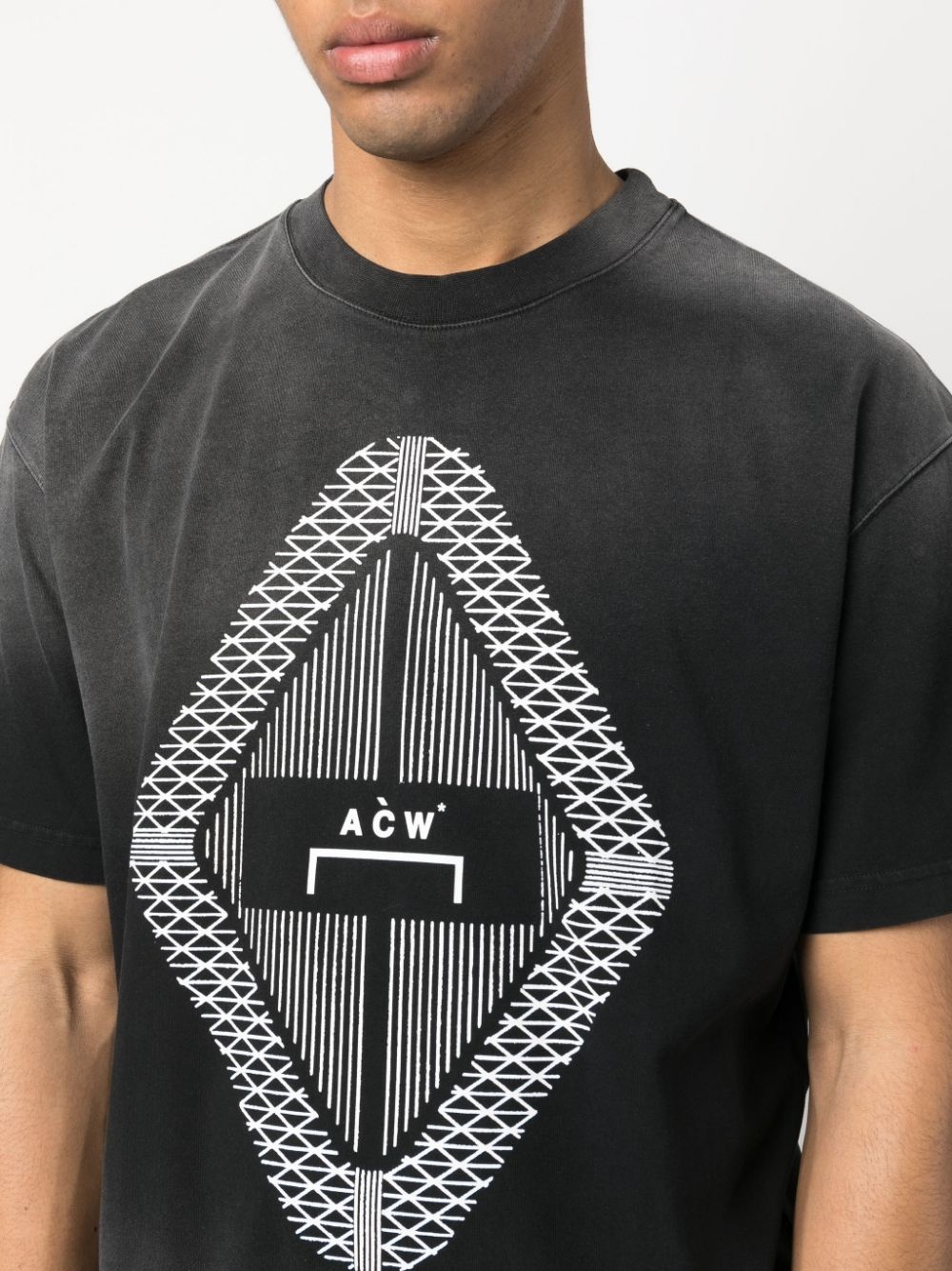 Gradient logo-print T-shirt - 5