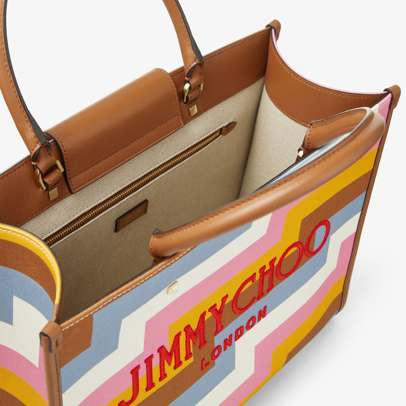 Varenne Avenue M Tote
Multi Avenue Print Canvas Tote Bag with Embroidered Logo 4