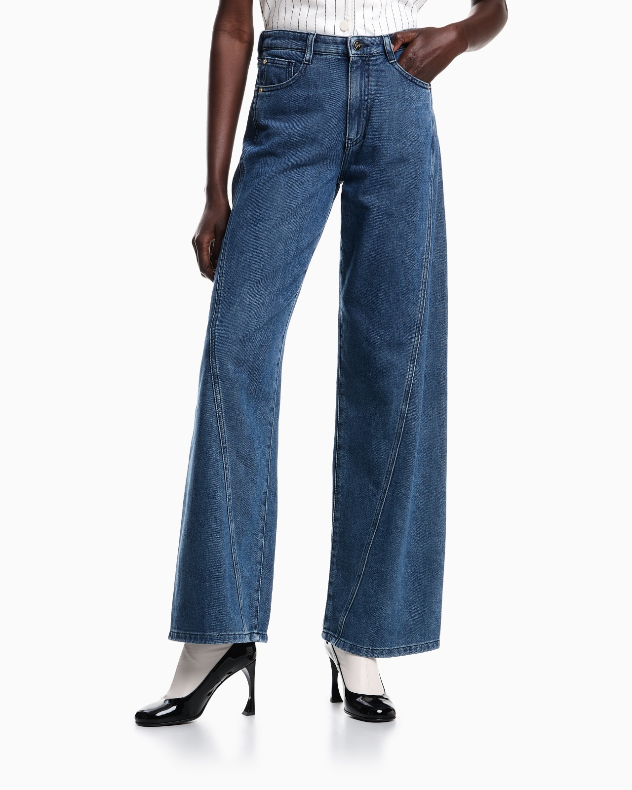 J6F RELAXED-FIT, WORN-LOOK DENIM JEANS - 4
