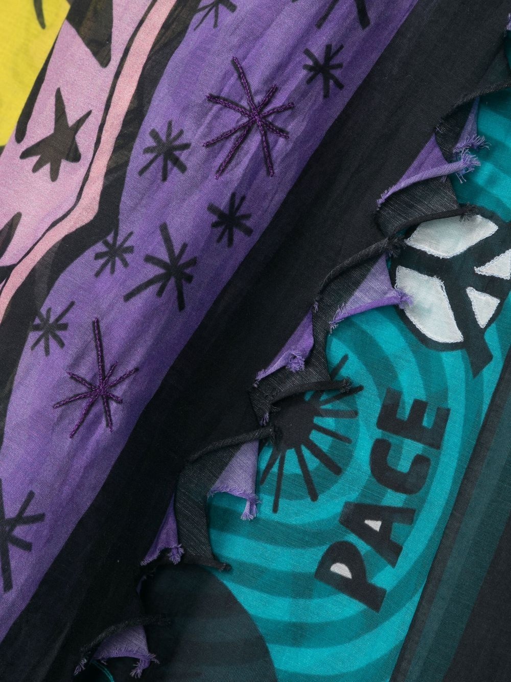 graphic-print scarve - 3