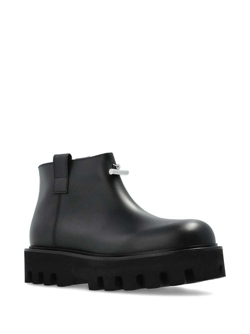 zip-fastening lug-sole boots - 2