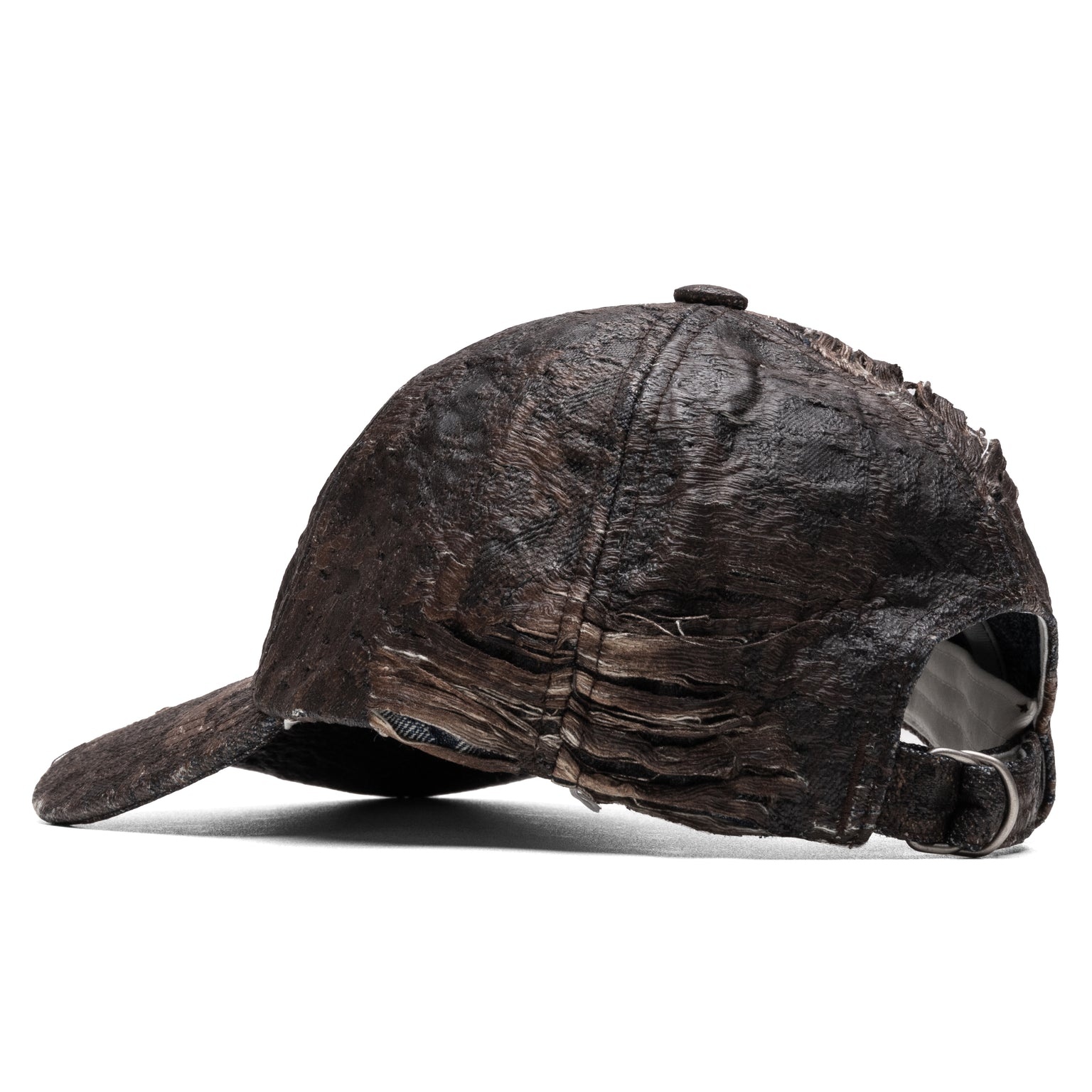 DISTRESSED MONOGRAM CAP - BROWN - 4