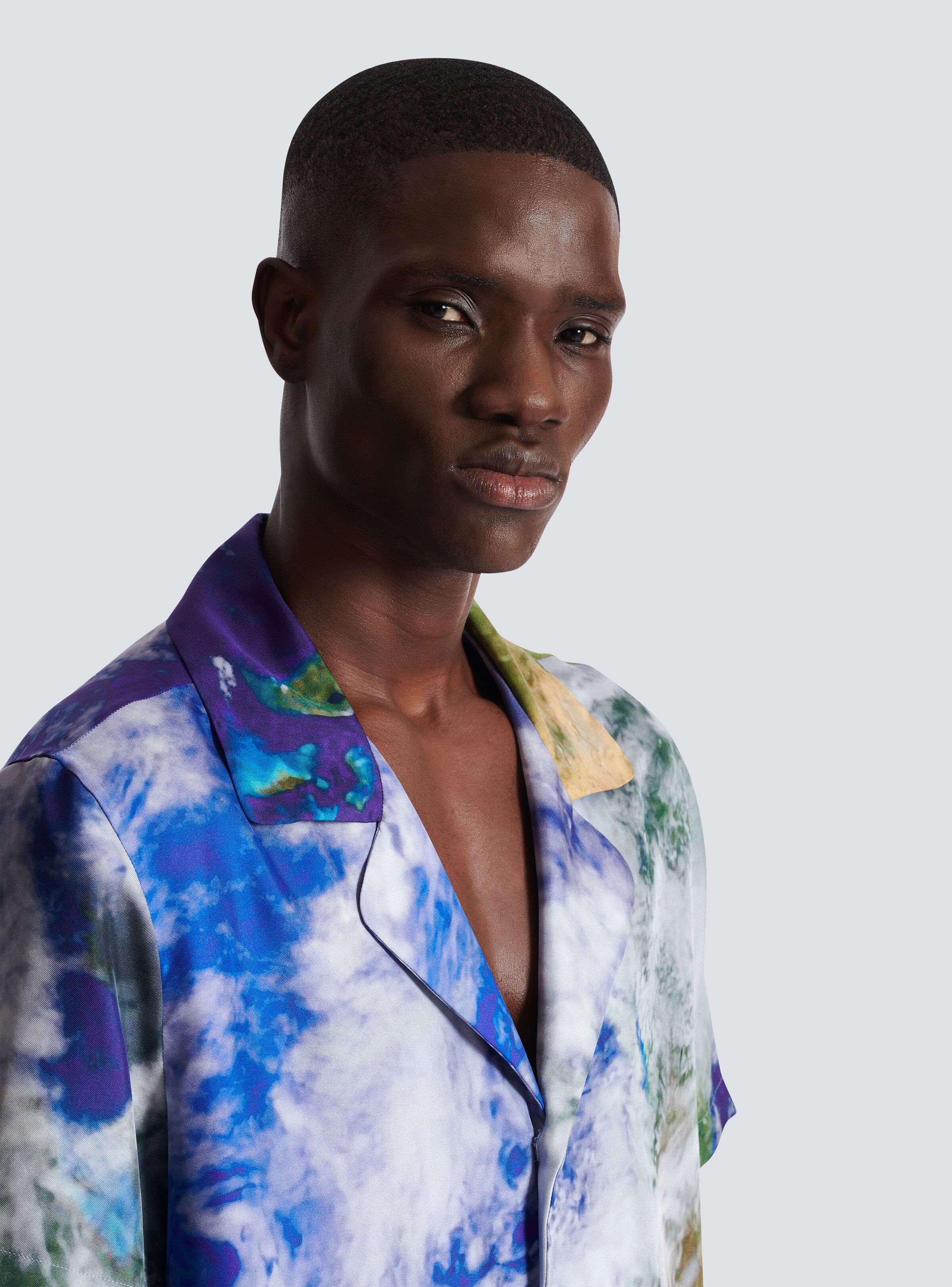 Pyjama shirt with Earth print - 7