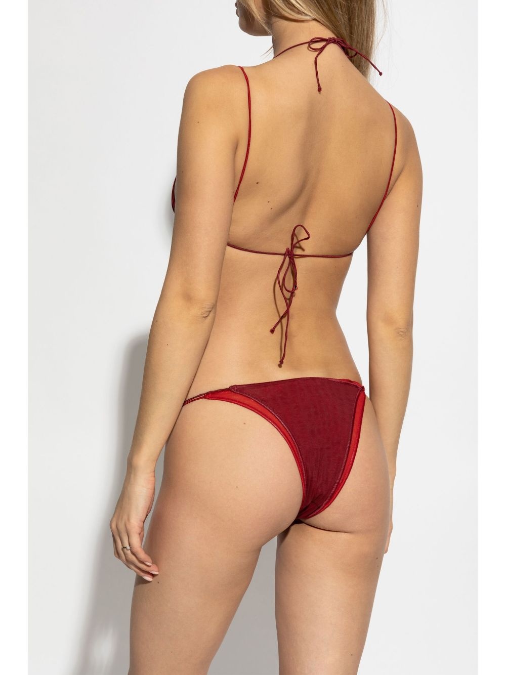 rose-appliqué bikini - 3