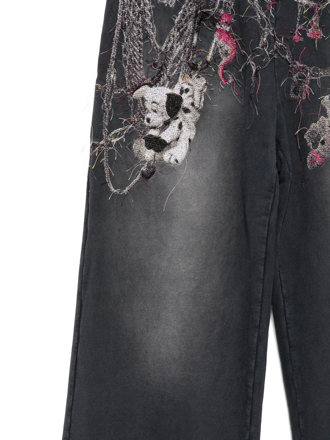 Embroidered Chain Sweatpants - 3