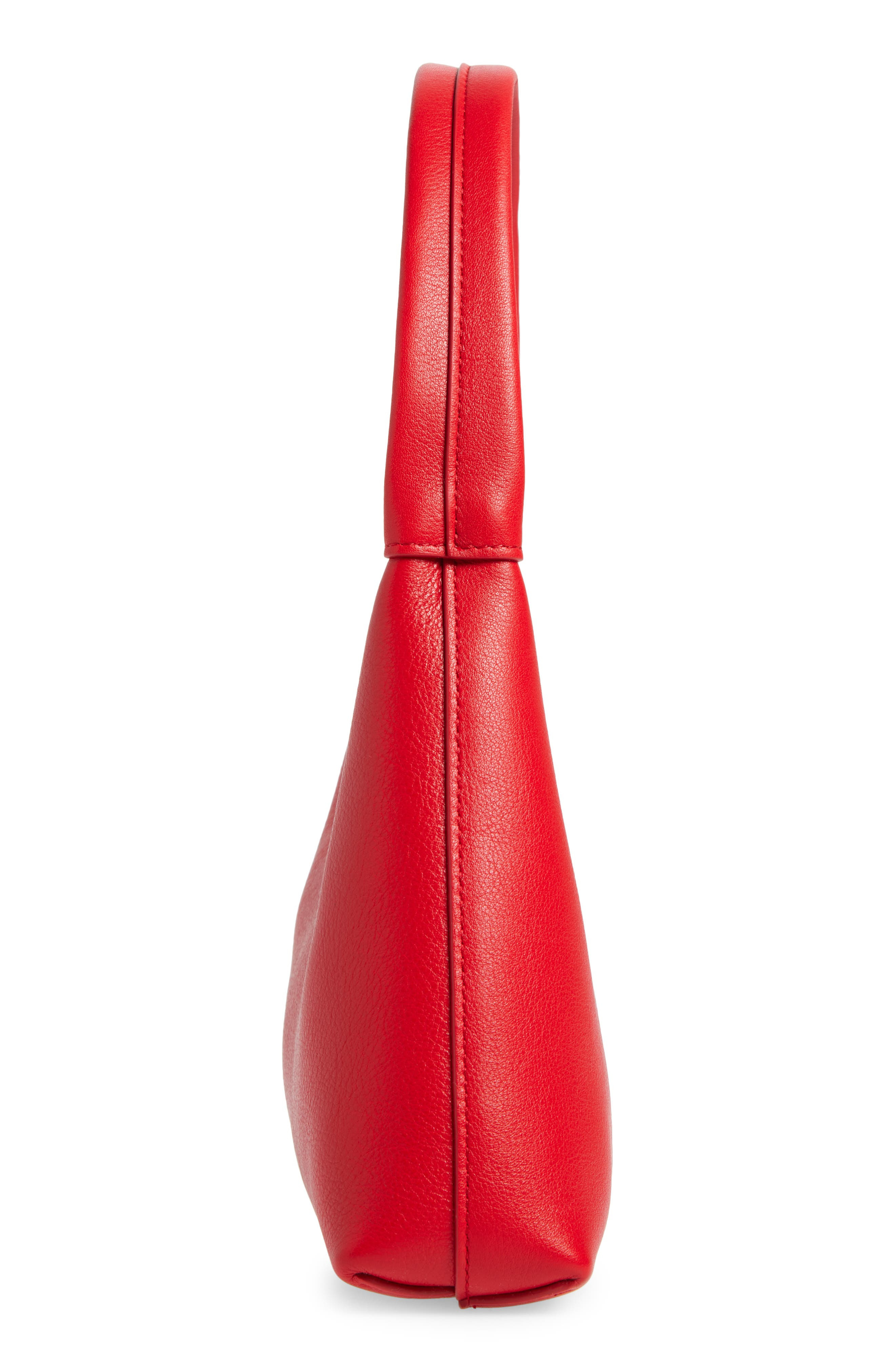 Mansur Gavriel Mini Candy Leather Hobo Bag in Poppy at Nordstrom - 5