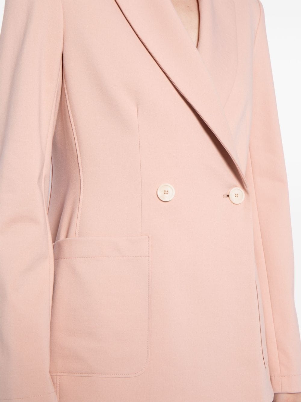 shoulder-pads double-breasted blazer - 5