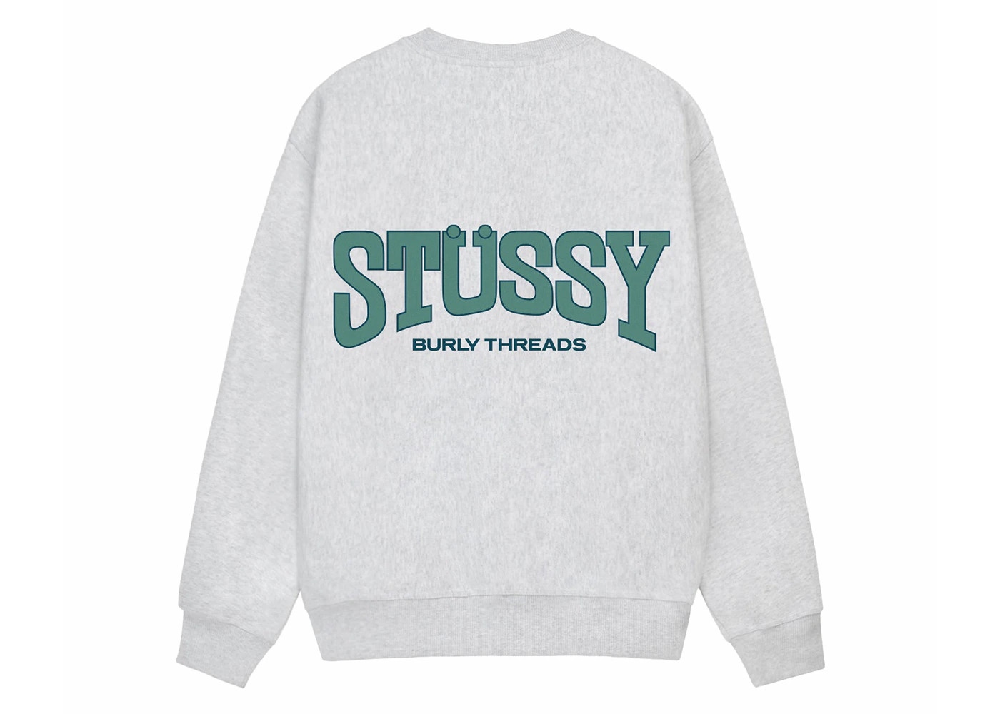 Stussy Burly Threads Crew Ash Heather - 2