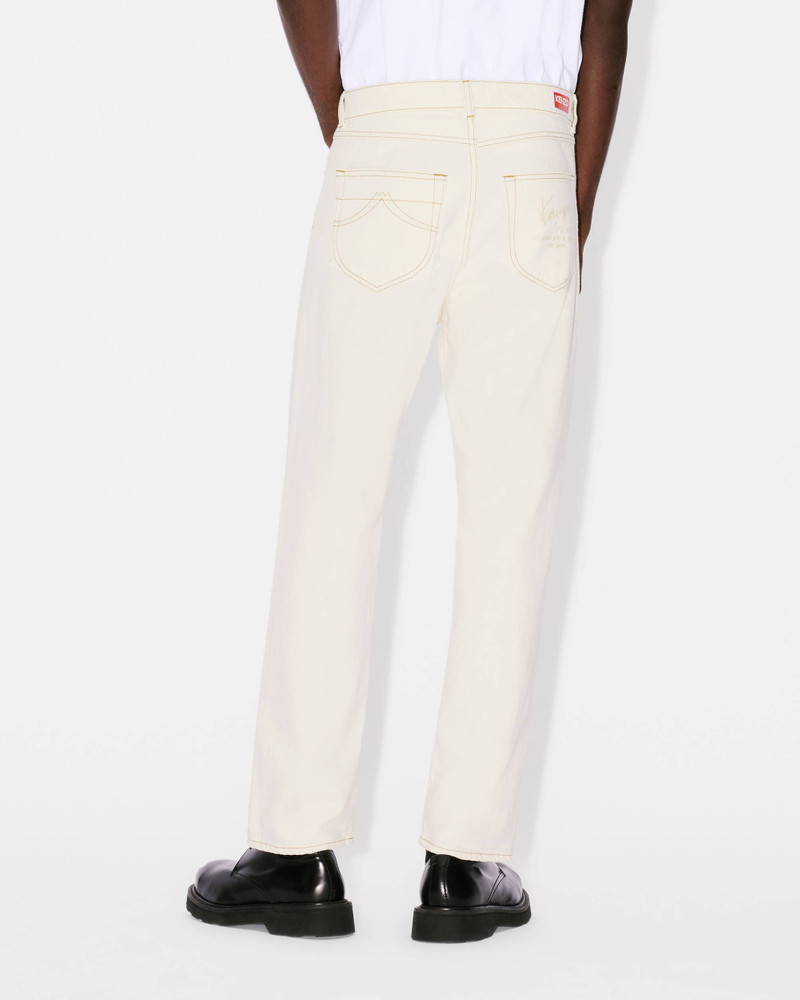 'KENZO Creations' cropped Asagao straight jeans 6
