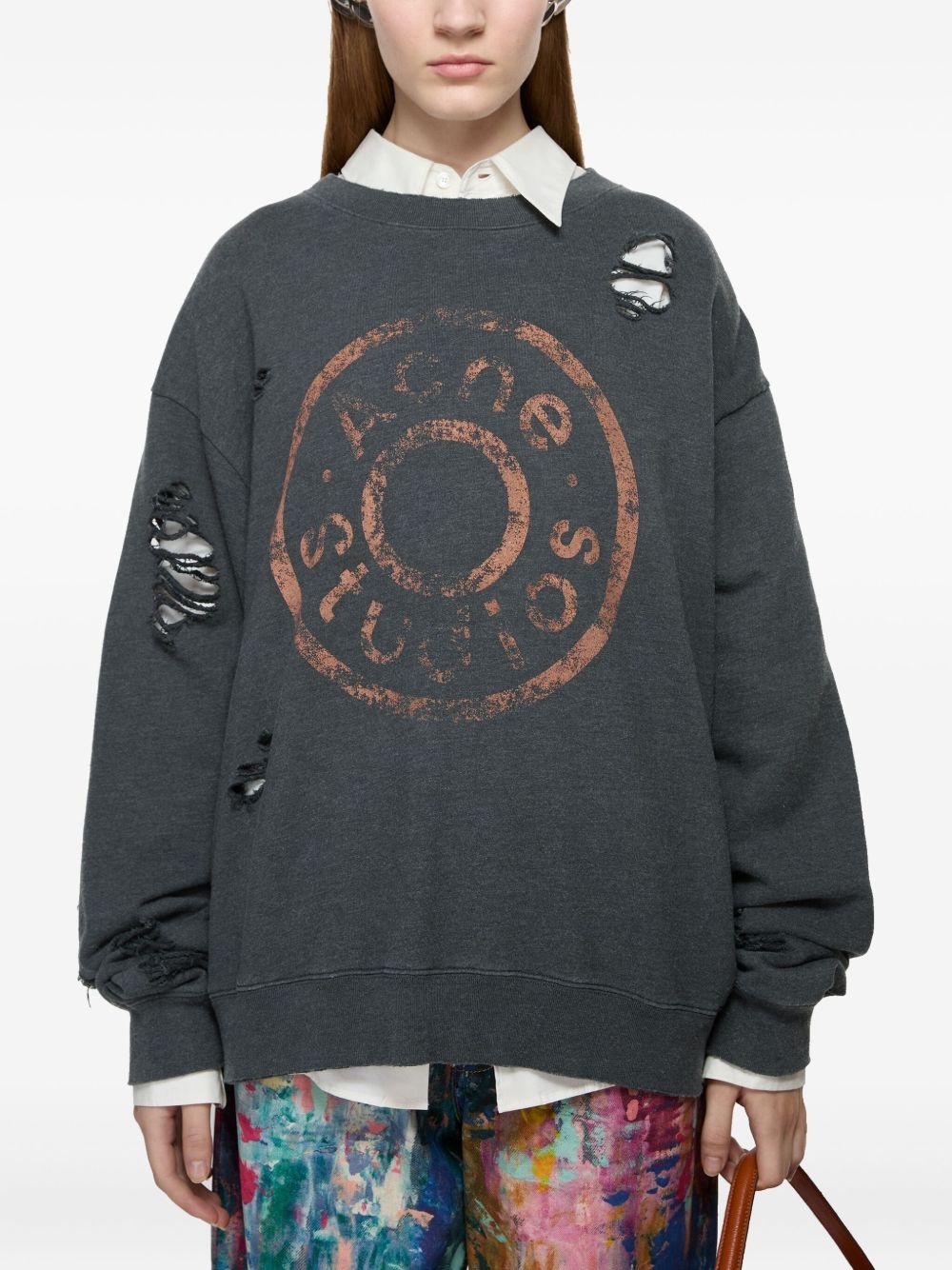 logo-print sweatshirt - 4