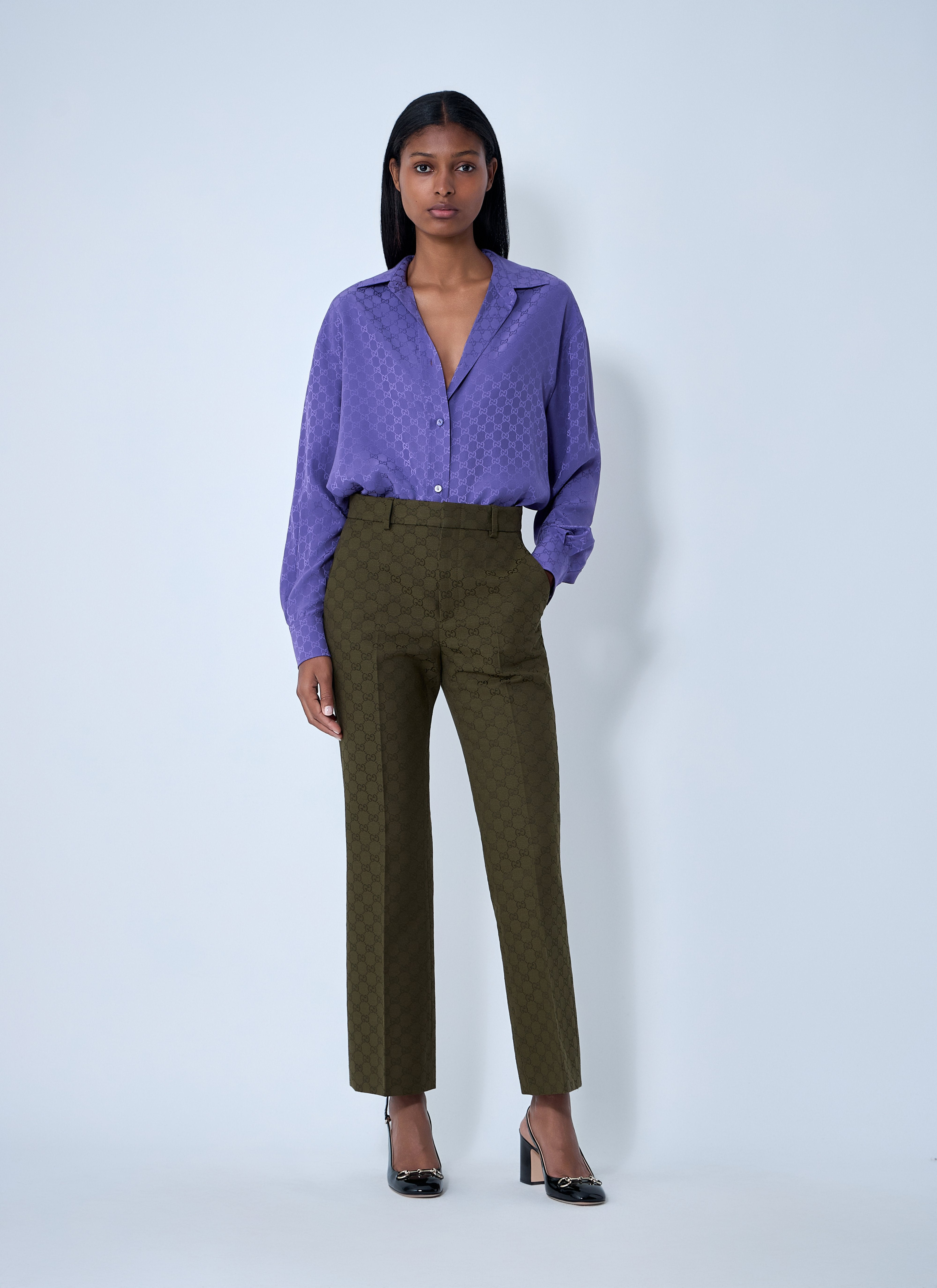 Gucci Women Monogram Shirt - 2