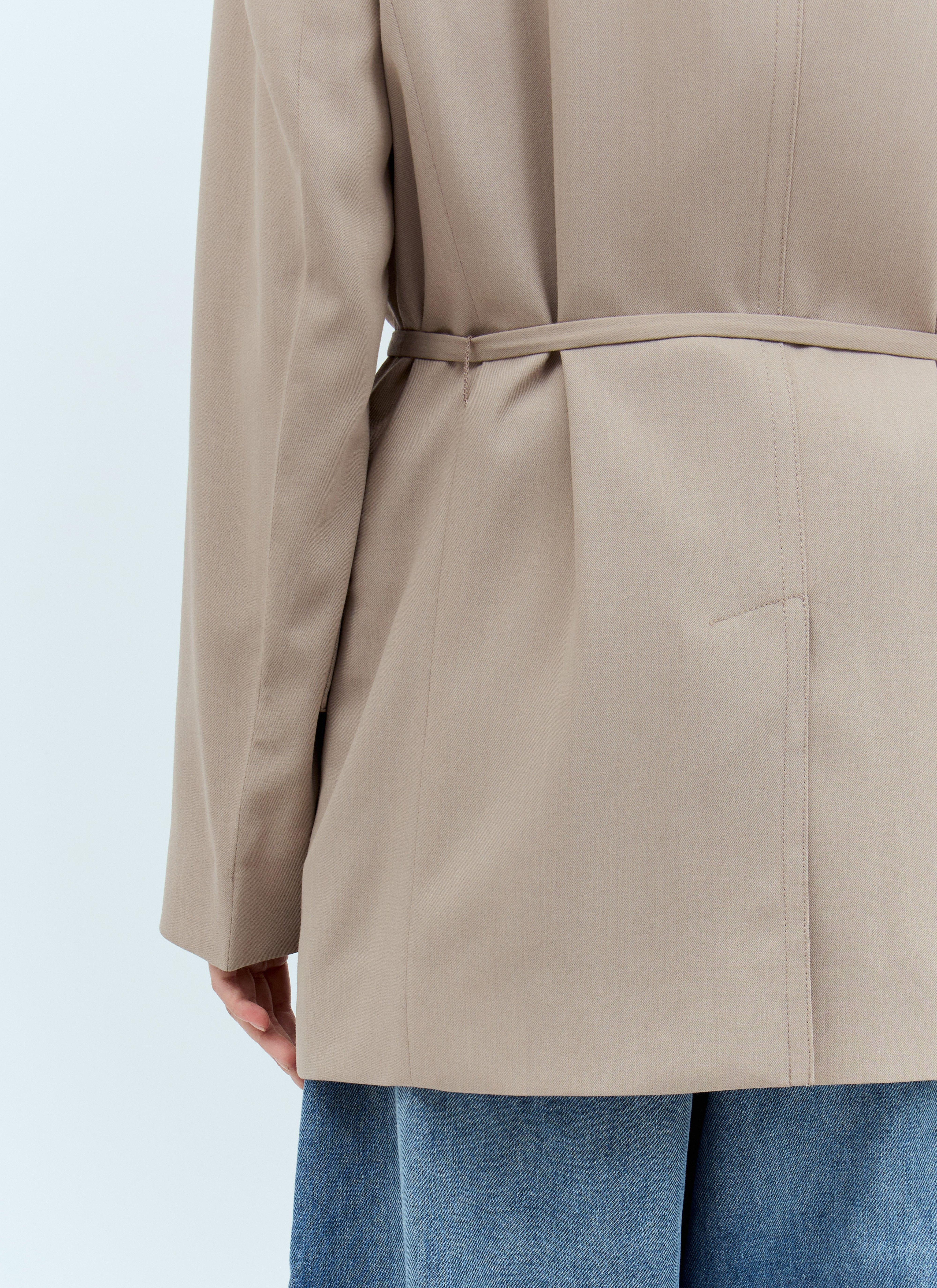 Acne Studios Women Peak Lapels Belted Blazer - 3