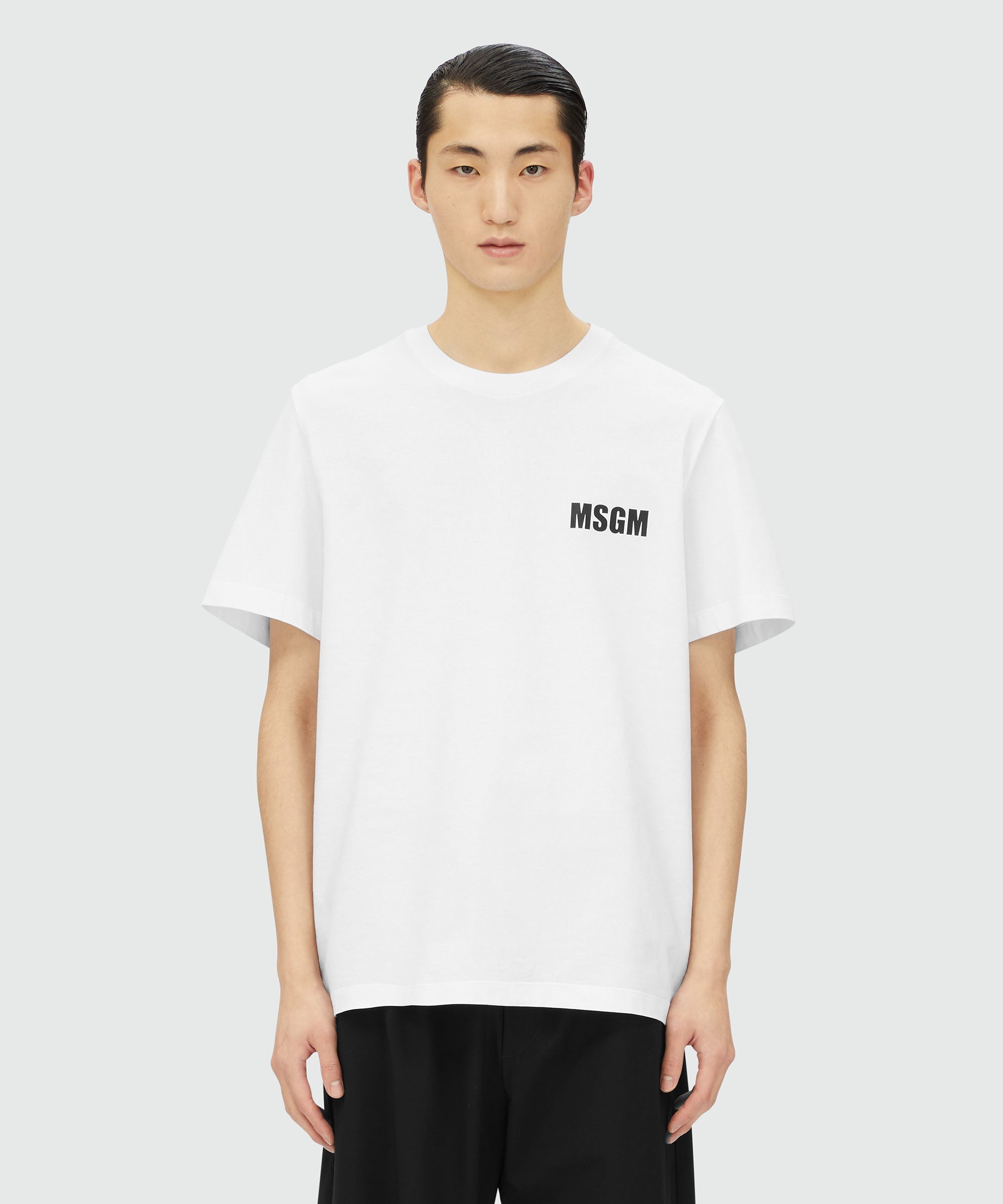 White jersey T-shirt with Impact logo - 2