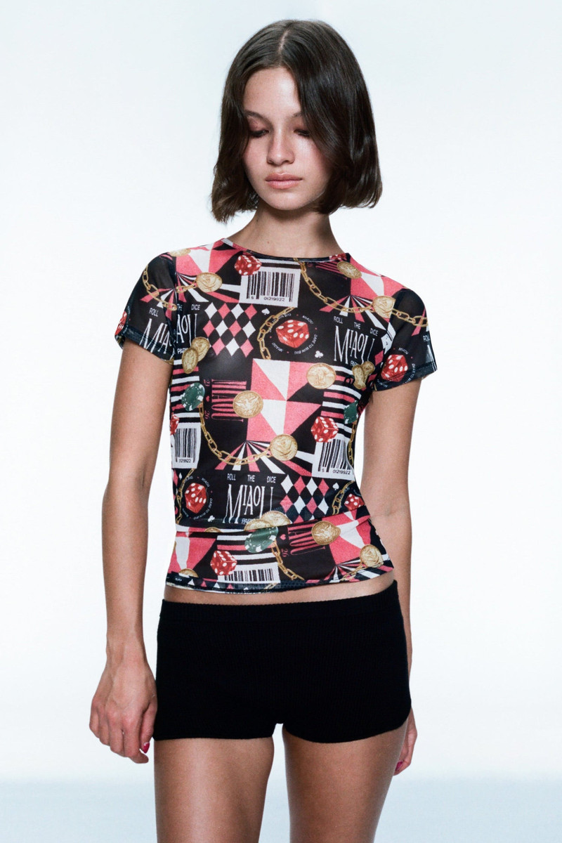 MESH MINI TEE - CASINO 1