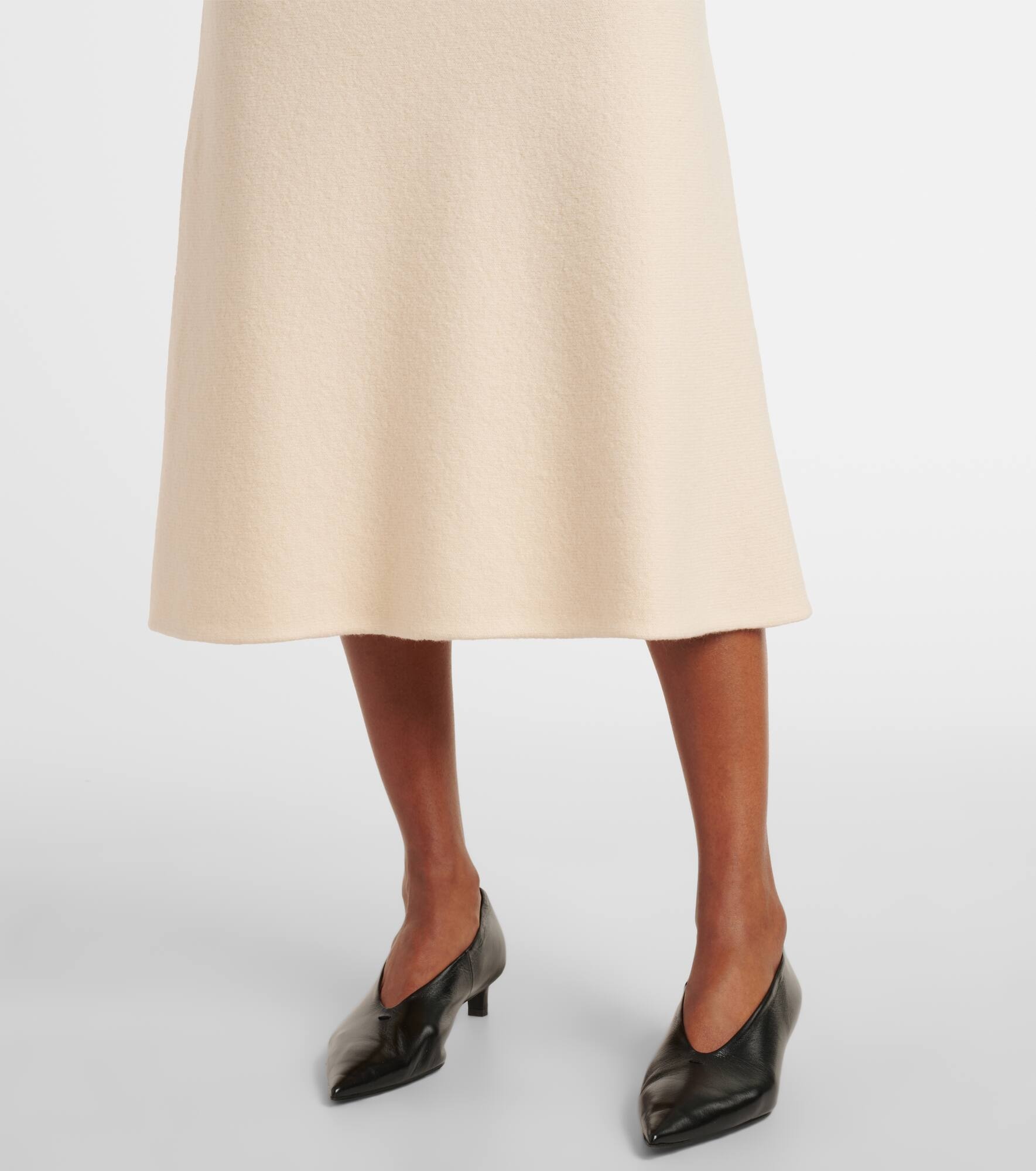 Wool midi skirt - 5