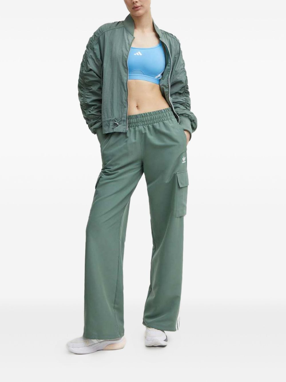 gathered-sleeve bomber jacket - 2