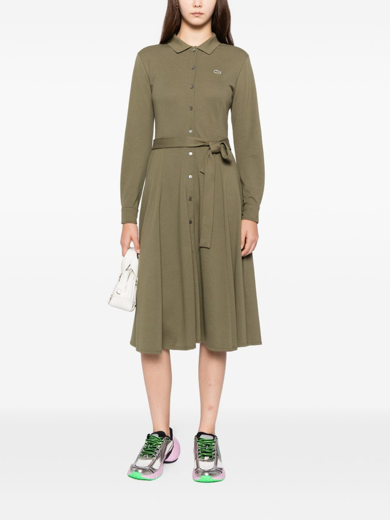 LACOSTE belted  Petit Piqué dress outlook