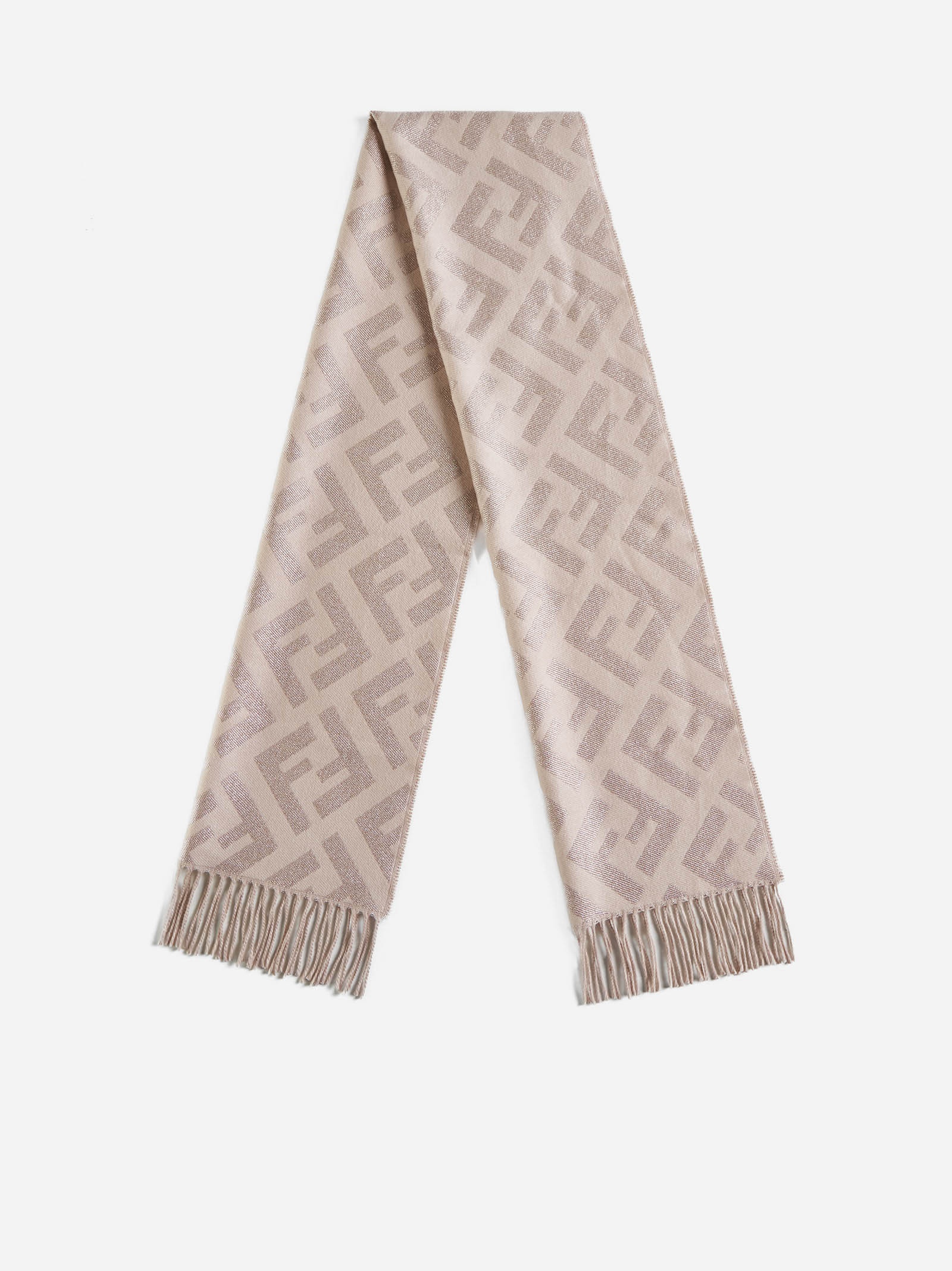 FF lurex cashmere-blend scarf - 3