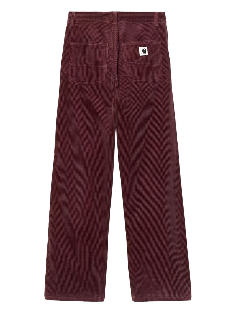 Carhartt corduroy-texture logo-patch trousers outlook