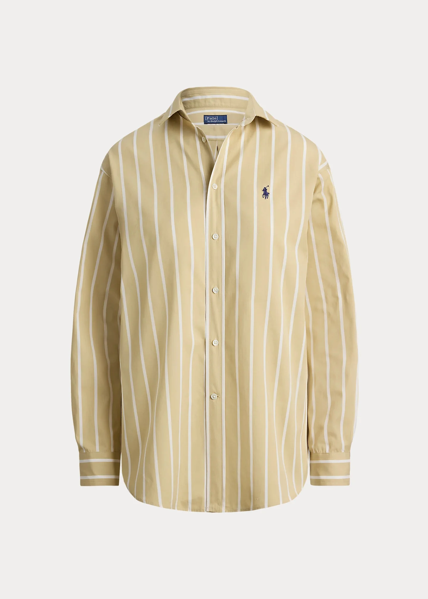 Relaxed Fit Striped Cotton Shirt - 1