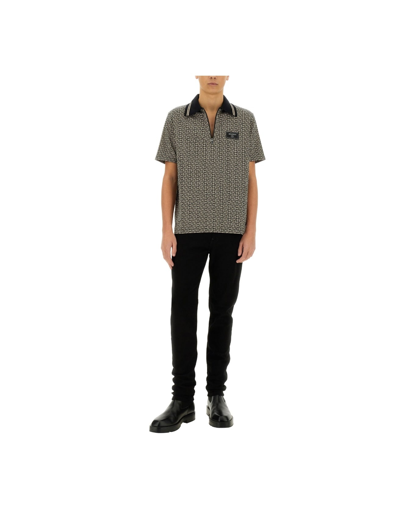 Polo Shirt With Monogram - 2