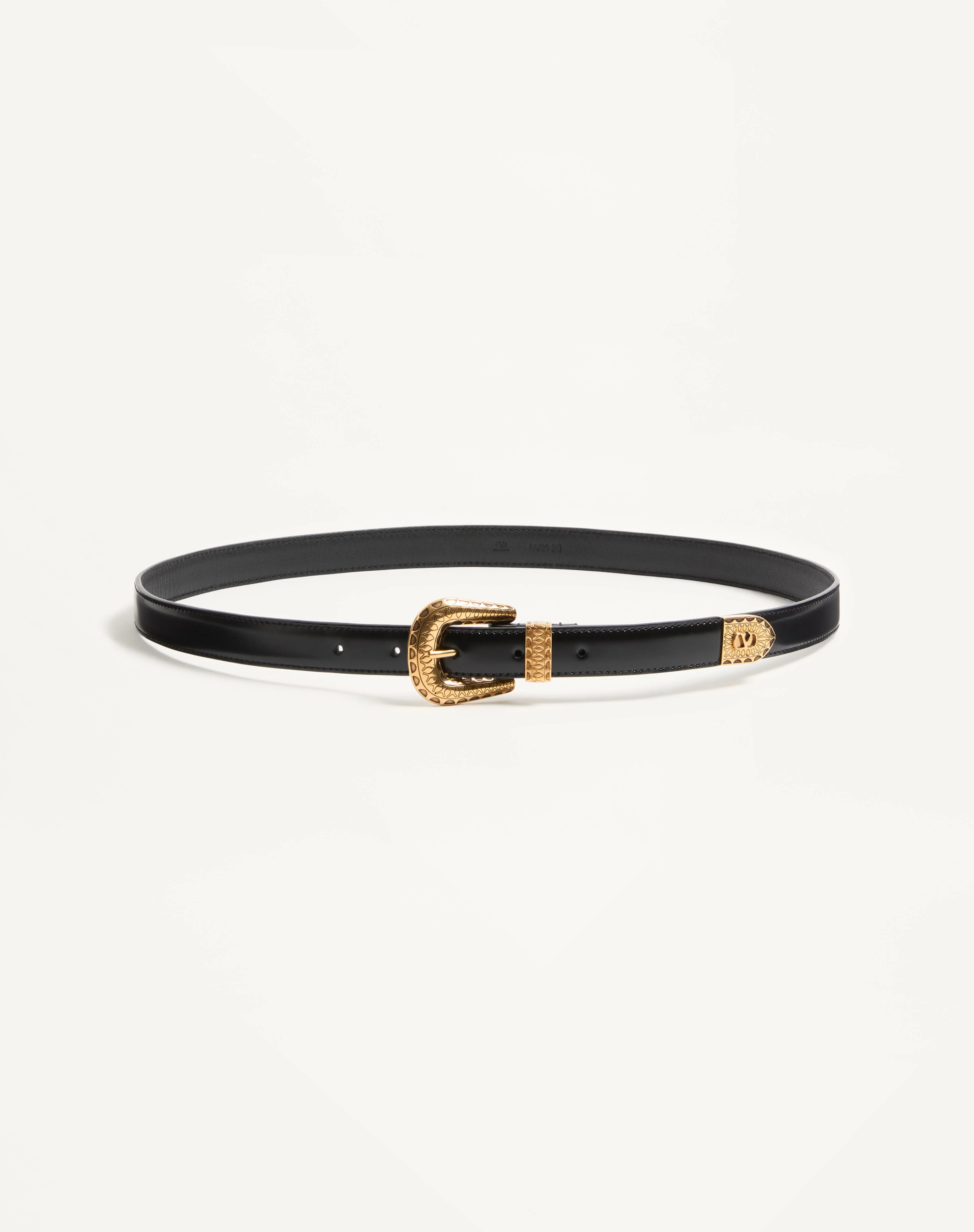 VLOGO SIGNATURE BRUSHED CALFSKIN BELT 20 MM - 1