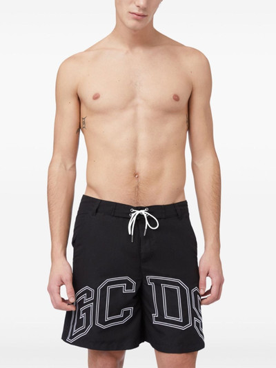 GCDS logo-print swim shorts outlook