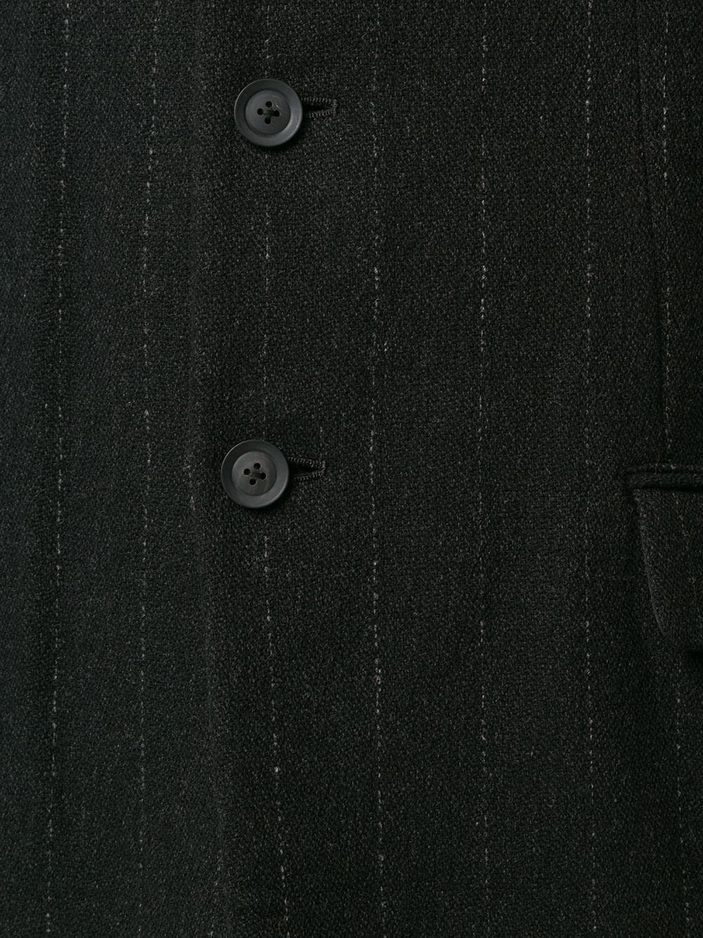 pinstripe single-breasted coat - 5