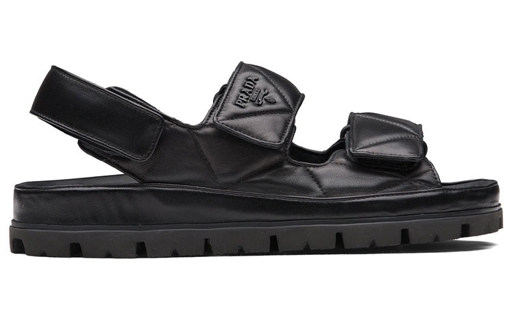 (WMNS) PRADA Padded Nappa Leather Sandals 'Black' 1X721M_038_F0002_F_020 - 2