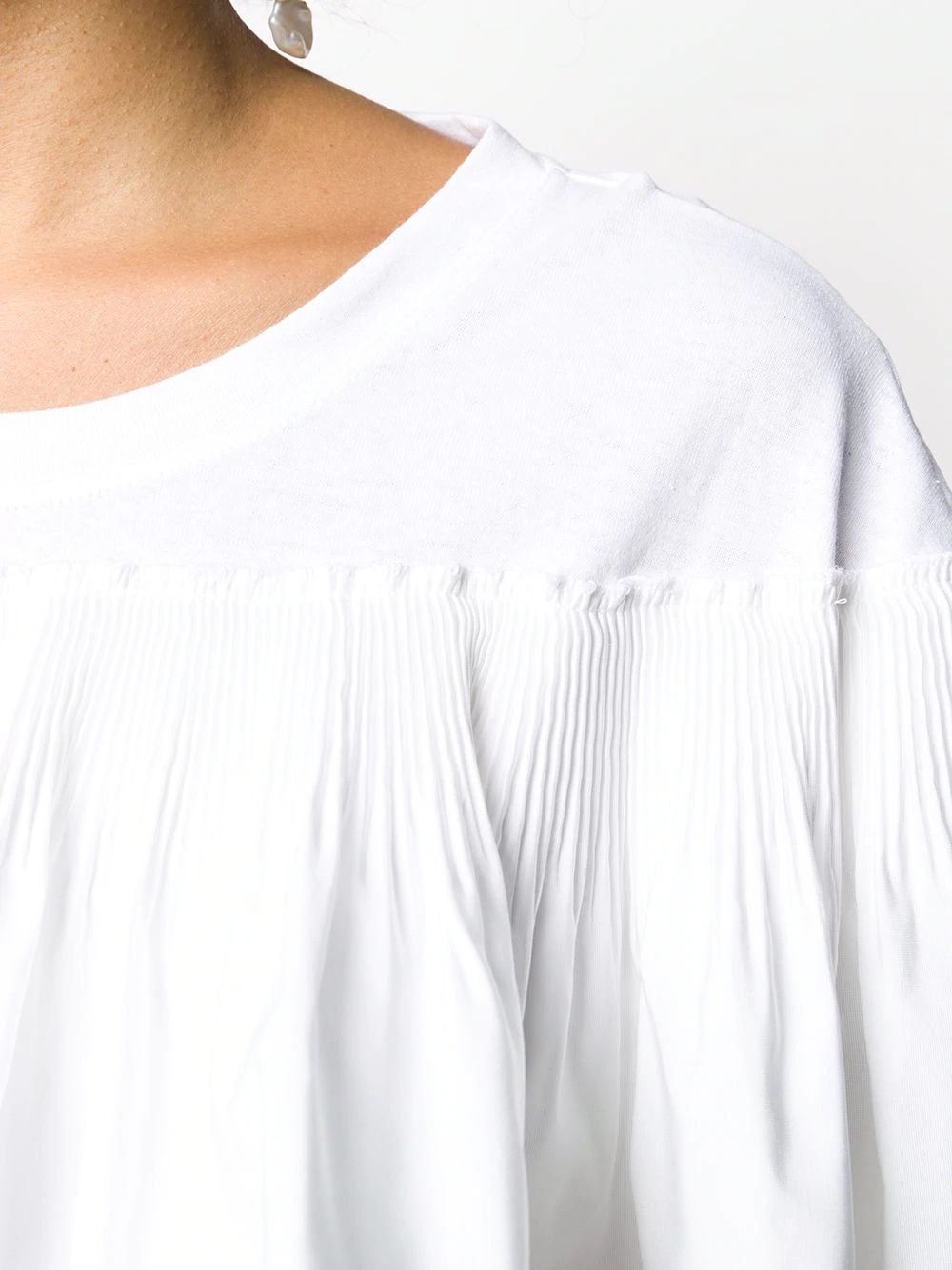 ruffle-panel T-shirt - 5