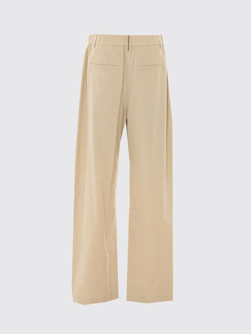 BRUNELLO CUCINELLI High-Waisted Pleated Wide-Leg Trousers in a Cotton Blend 3