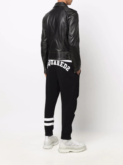 DSQUARED2 logo-print stripe track pants outlook