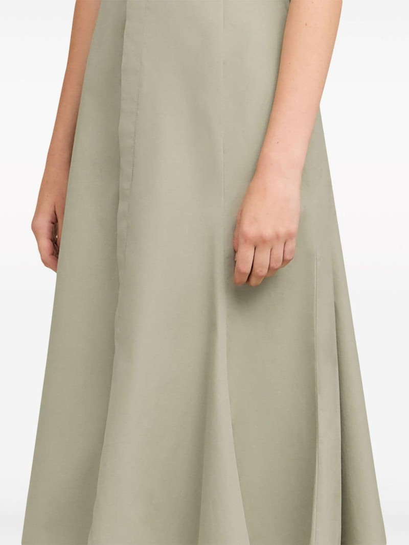 short-sleeve cotton midi dress 5