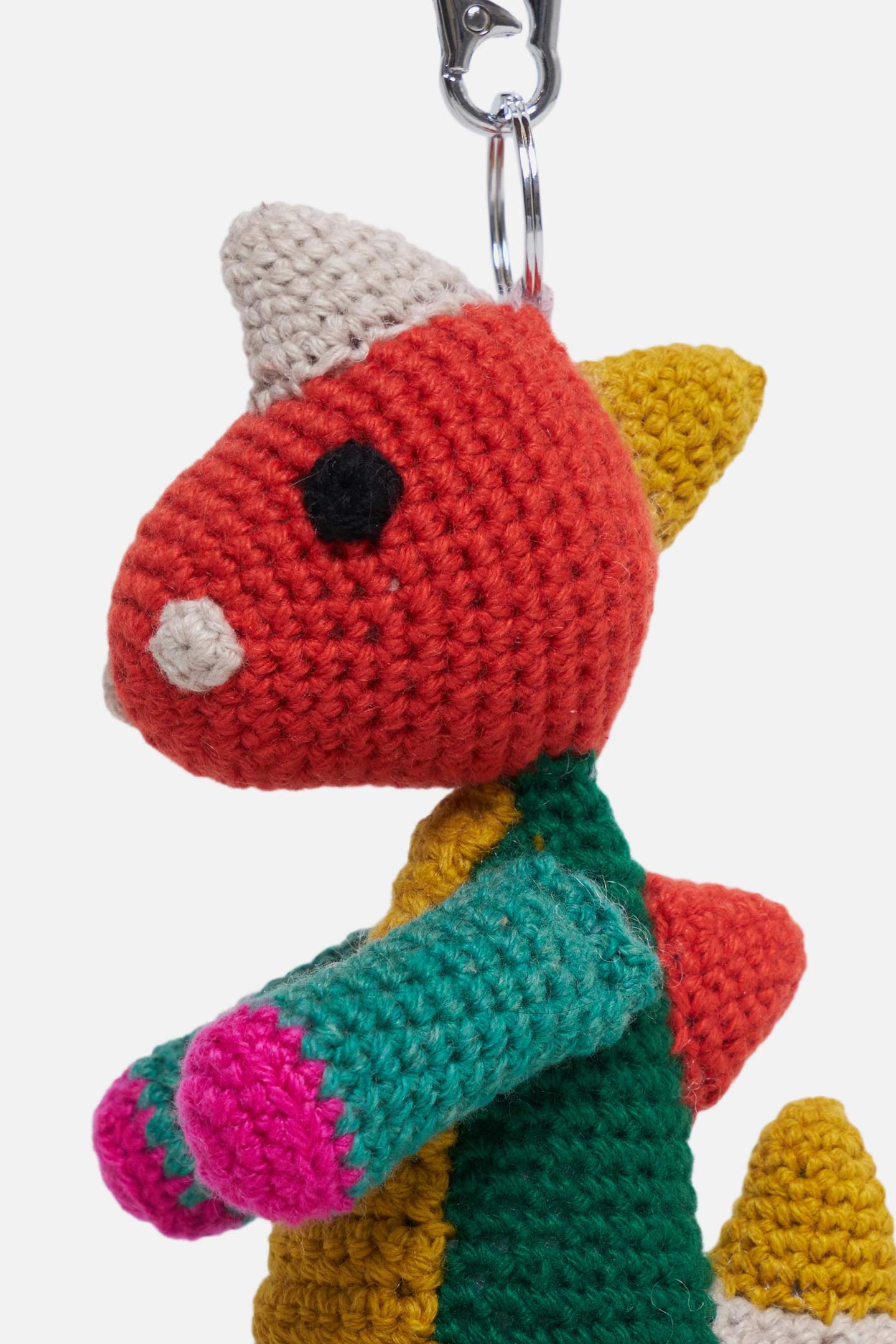 CROCHET DINOSAUR KEYCHAIN CHARM - 2