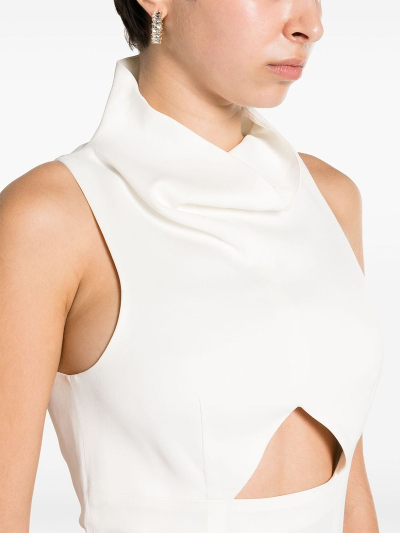 cut-out sleeveless midi dress 5