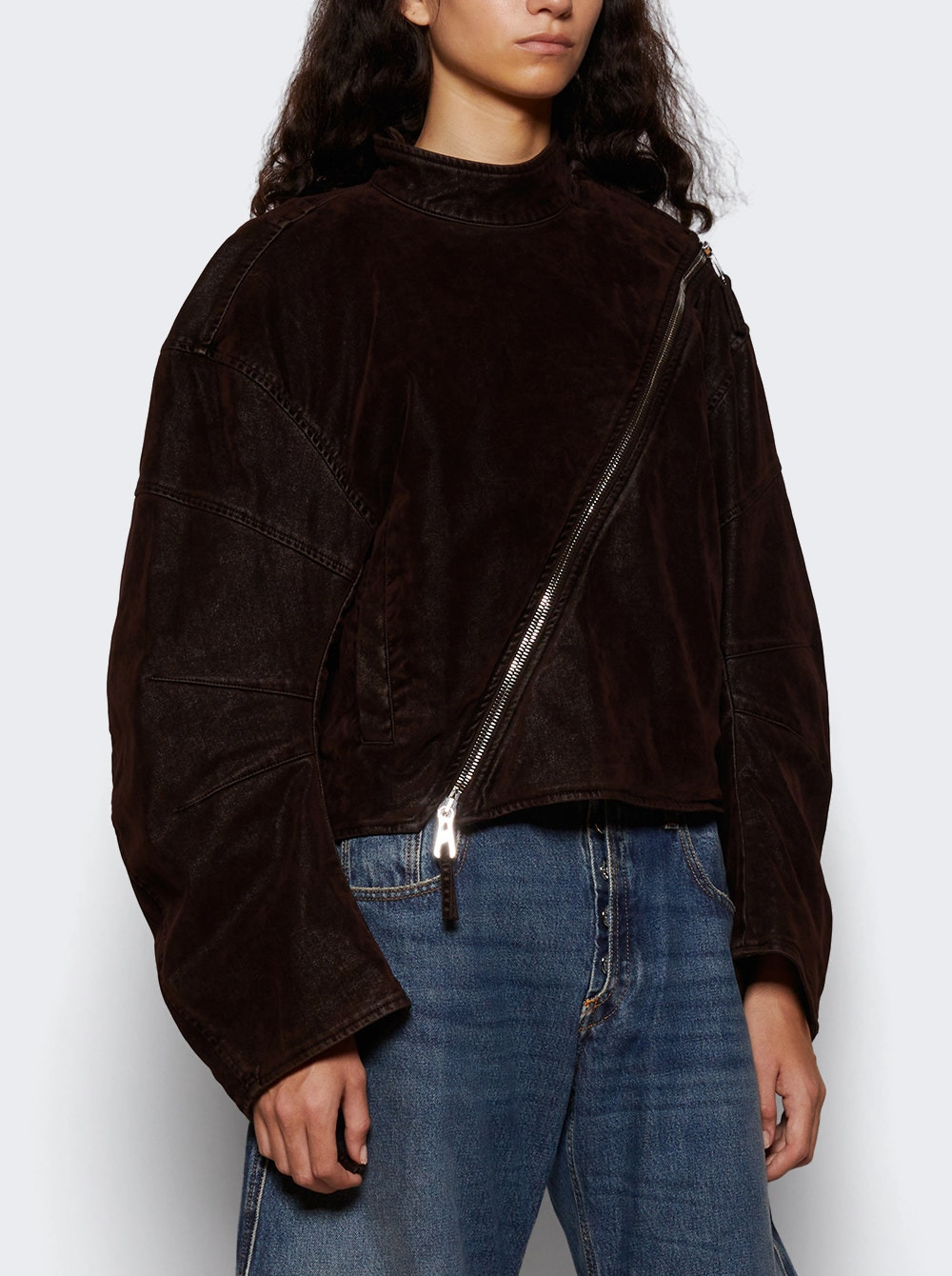 Minimal Moto Jacket Chocolate - 2