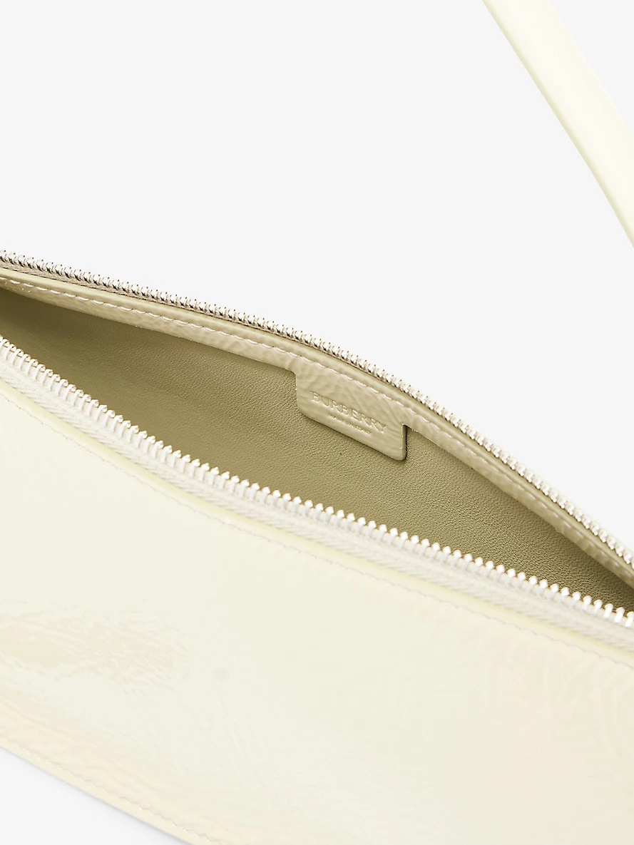 Shield metallic-charm leather shoulder bag - 4
